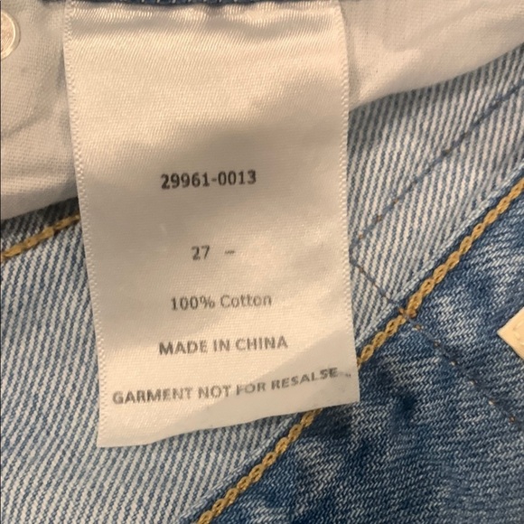 Women's Blue Denim Shorts - Picture 7 of 8